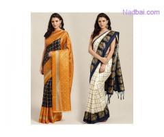 Buy newest Poly Silk Combo Sarees online from Mirraw