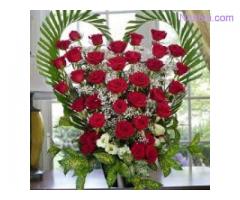 Order Online Lovely Red Rose Basket to Vizag Visakhapatnam