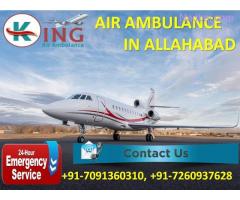 Book Prestigious ICU Care Air Ambulance Services in Allahabad by King