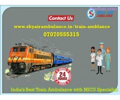 Book Now Train Ambulance Service in Delhi with ICU Facility